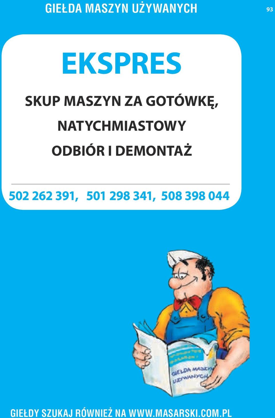 ODBIÓR I DEMONTAŻ 502 262