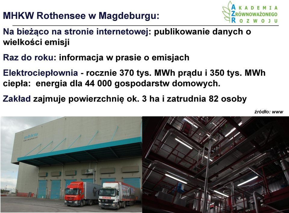 Elektrociepłownia - rocznie 370 tys. MWh prądu i 350 tys.