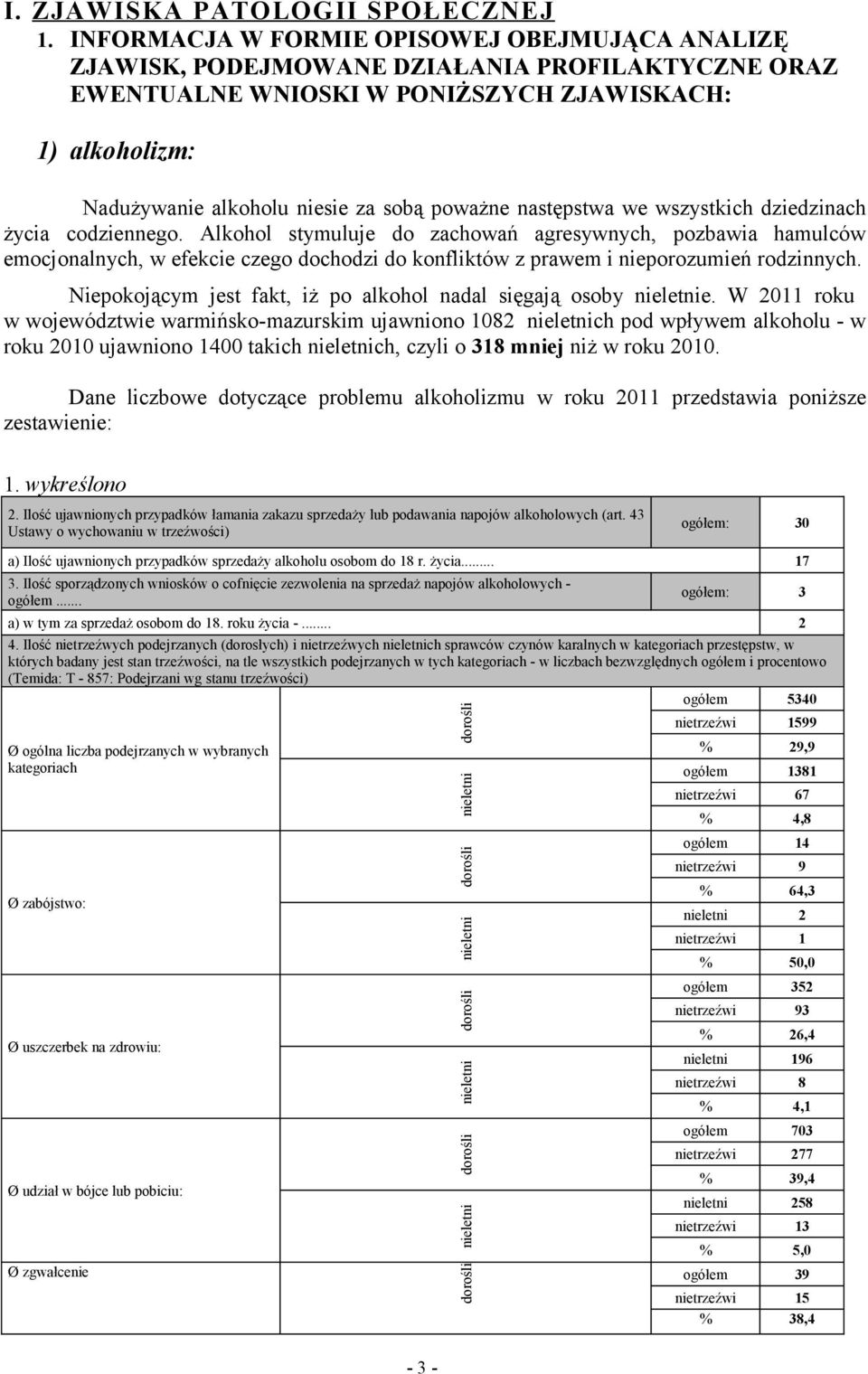 poważne następstwa we wszystkich dziedzinach życia codziennego.