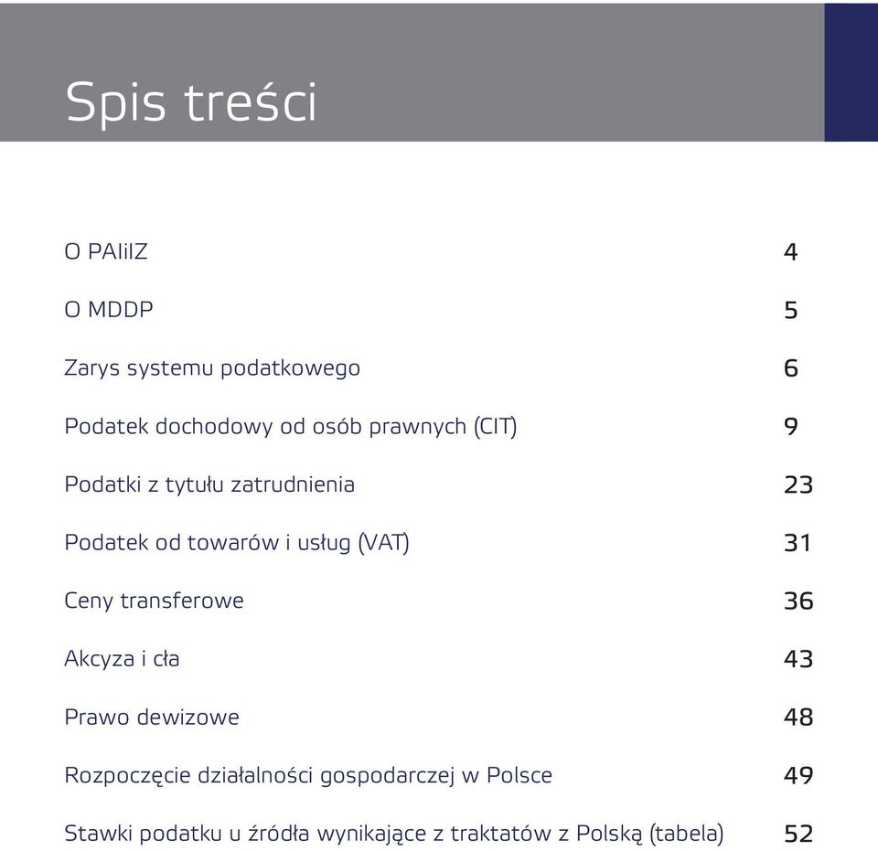 transferowe Akcyza i cła Prawo dewizowe Rozpoczęcie działalności gospodarczej w Polsce