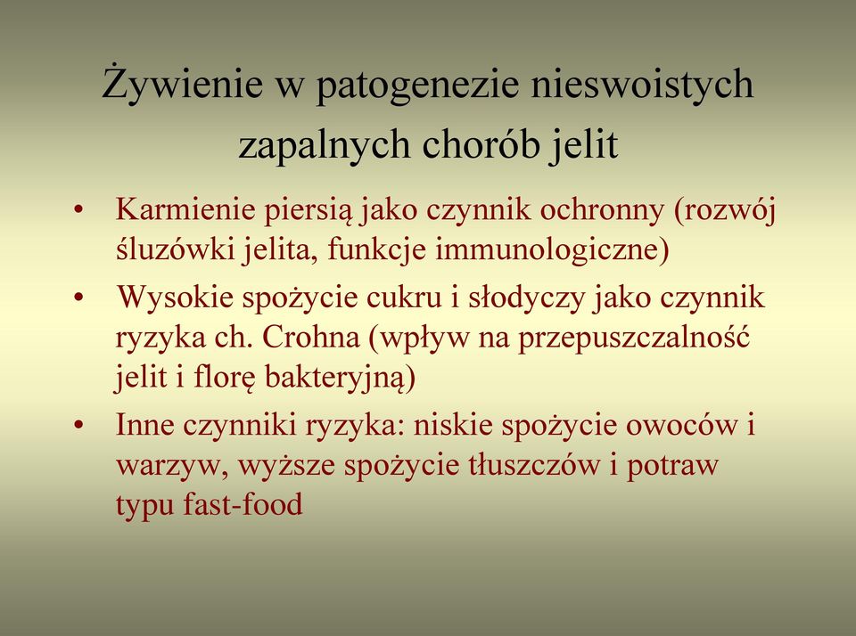 jako czynnik ryzyka ch.