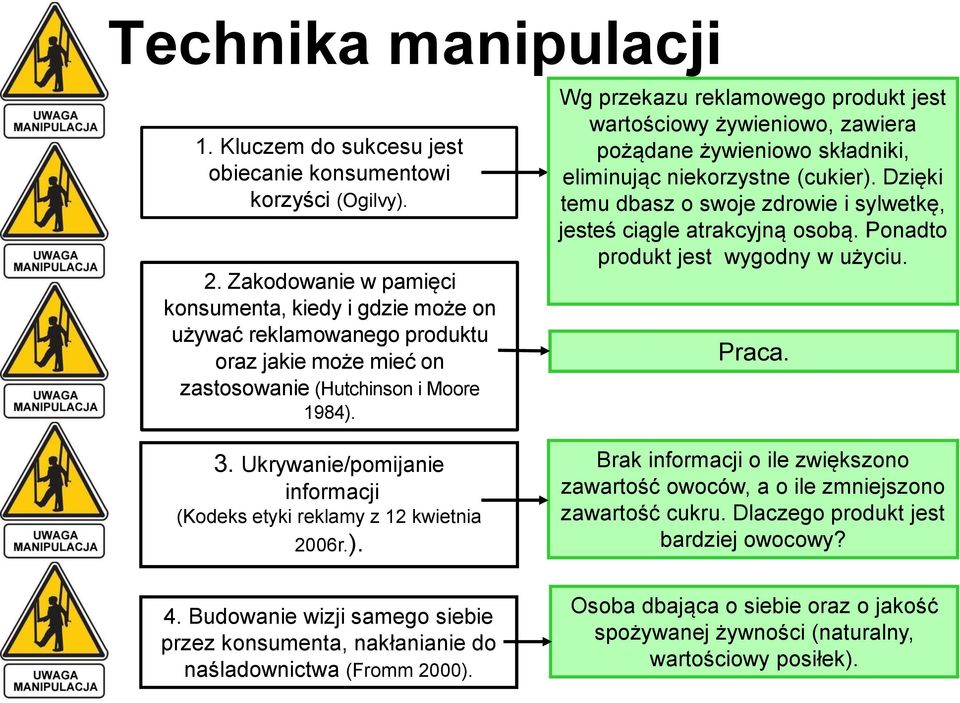 Ukrywanie/pomijanie informacji (Kodeks etyki reklamy z 12 kwietnia 2006r.).