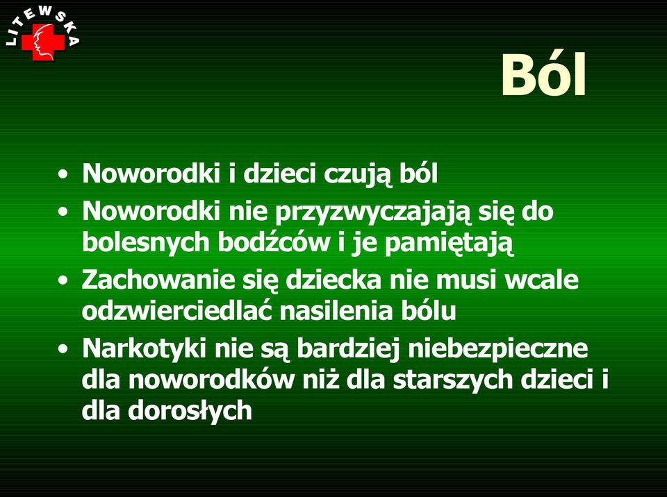 musi wcale odzwierciedlać nasilenia bólu Narkotyki nie są bardziej