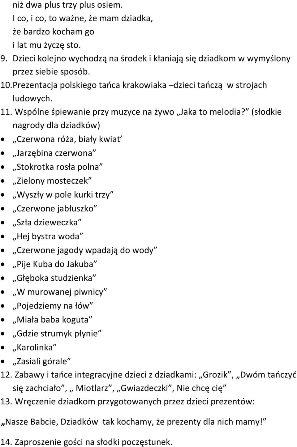 Wspólne śpiewanie przy muzyce na żywo Jaka to melodia?