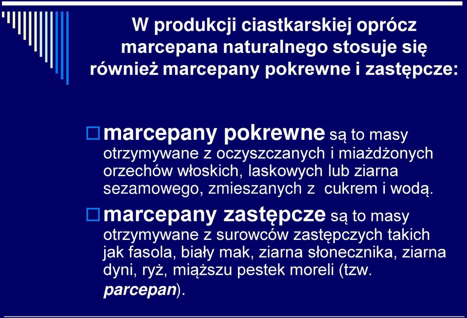 ziarna sezamowego, zmieszanych z cukrem i wodą.