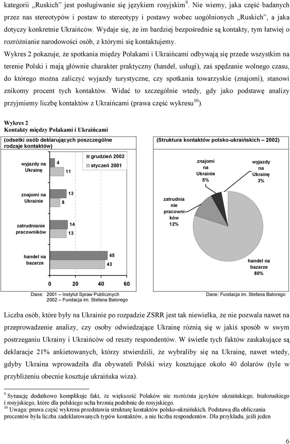 Wydaje się, że im bardziej bezpośrednie są kontakty, tym łatwiej o rozróżnianie narodowości osób, z którymi się kontaktujemy.