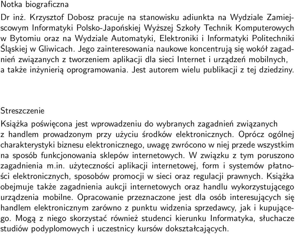 Informatyki Politechniki Śląskiej w Gliwicach.