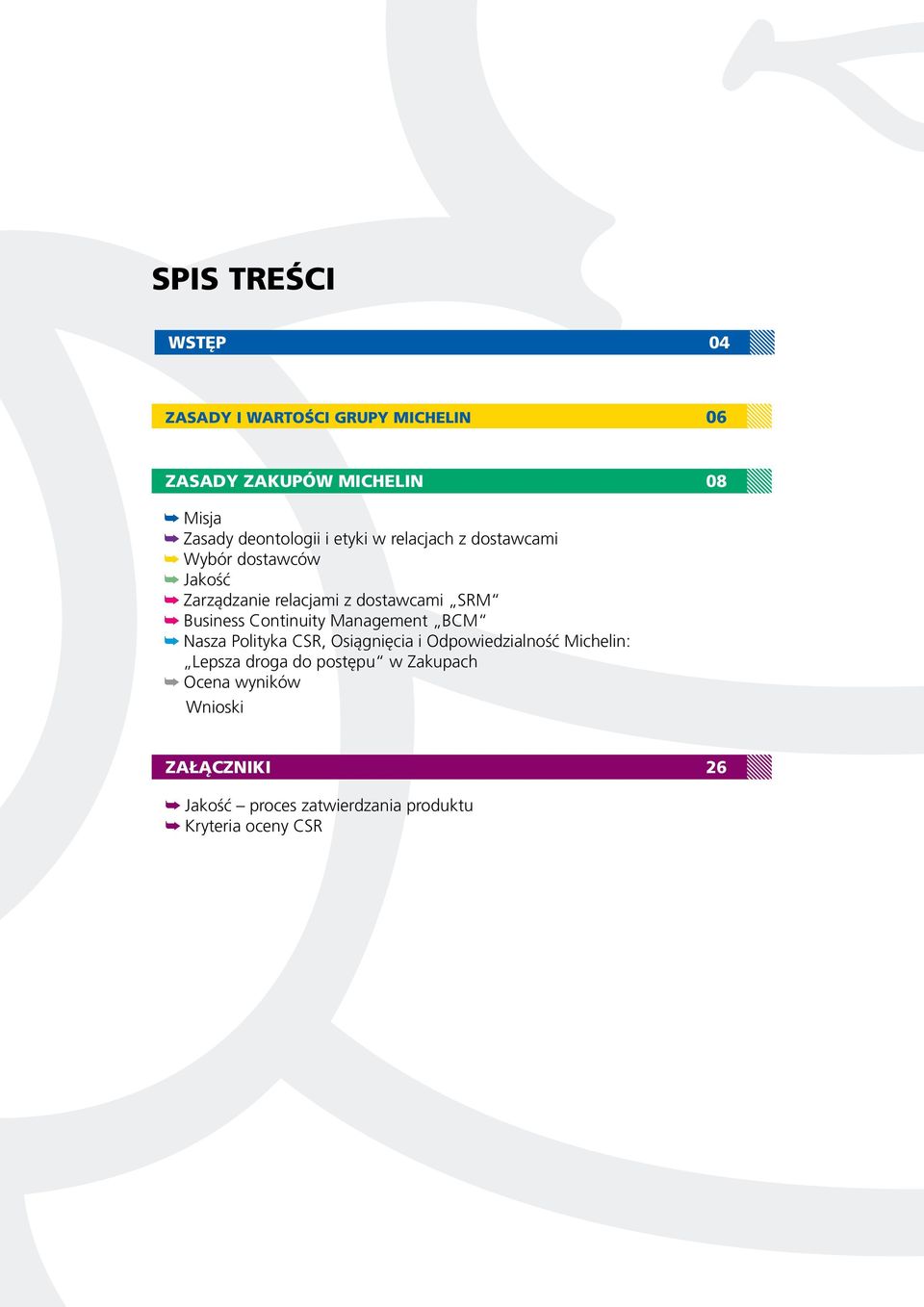 Business Continuity Management BCM Nasza Polityka CSR, Osiągnięcia i Odpowiedzialność Michelin: Lepsza