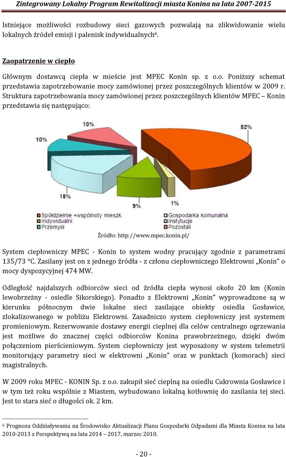 Struktura zapotrzebowania mocy zamówionej przez poszczególnych klientów MPEC Konin przedstawia się następująco: Źródło: http://www.mpec.konin.