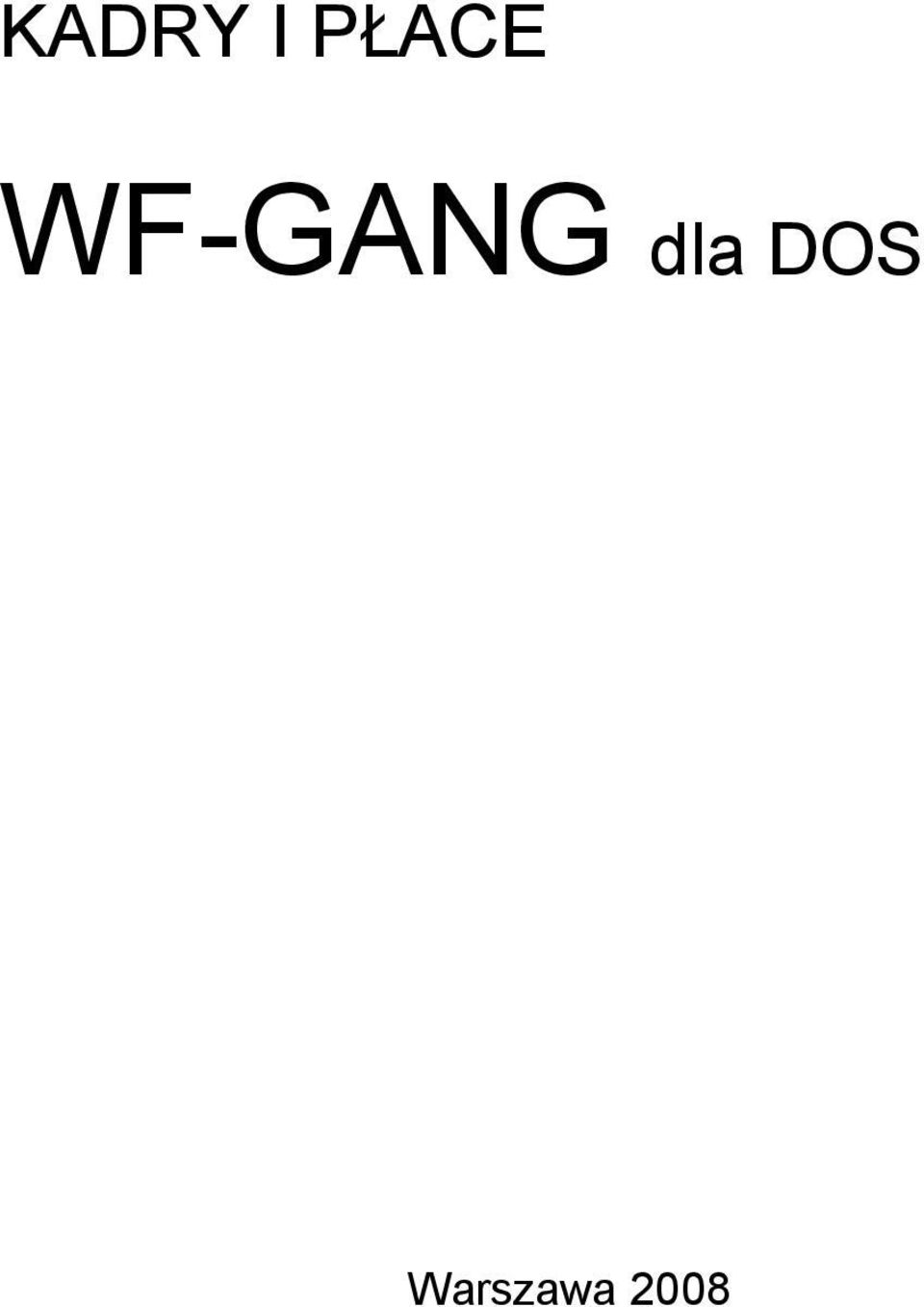 WF-GANG