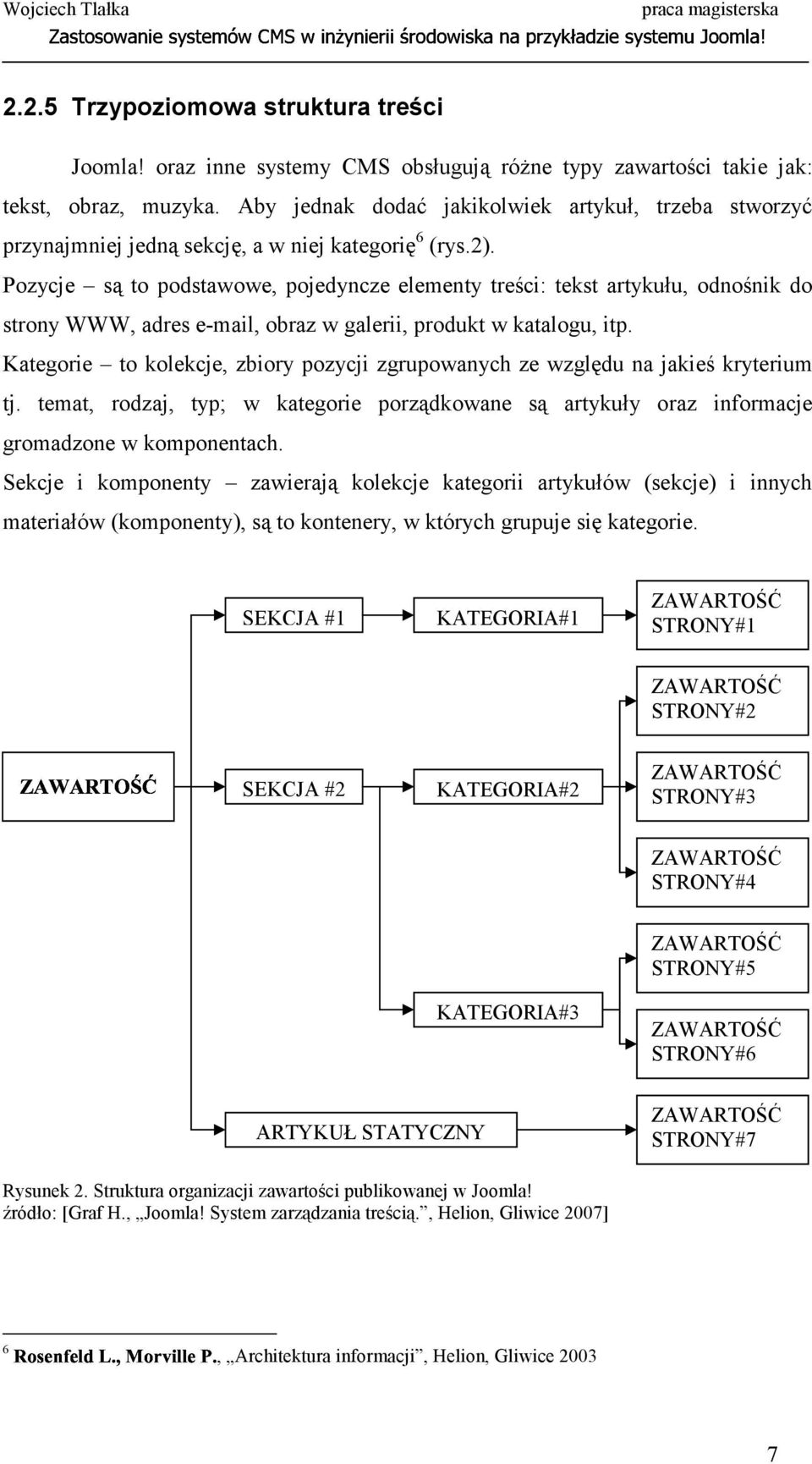 Pozycje są to podstawowe, pojedyncze elementy treści: tekst artykułu, odnośnik do strony WWW, adres e-mail, obraz w galerii, produkt w katalogu, itp.