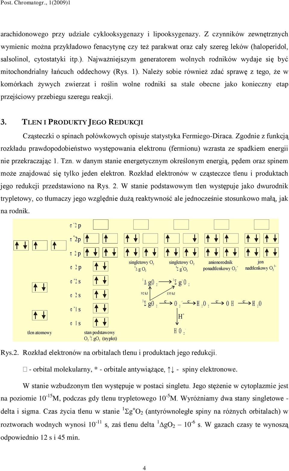 Najważniejszym generatorem wolnych rodników wydaje się być mitochondrialny łańcuch oddechowy (Rys. 1).