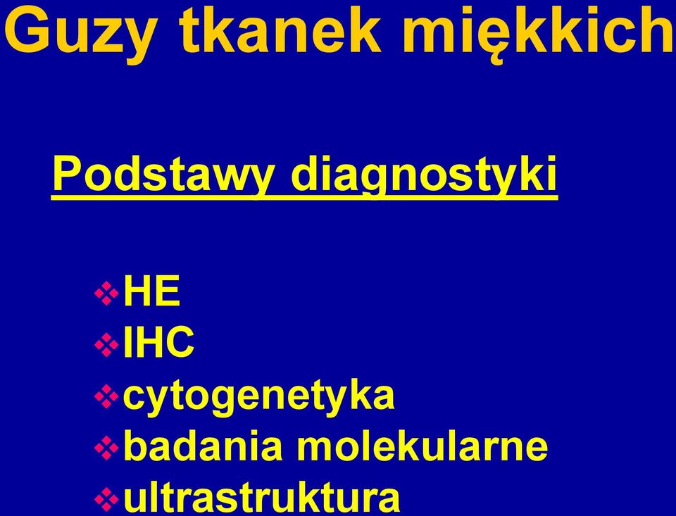 IHC cytogenetyka
