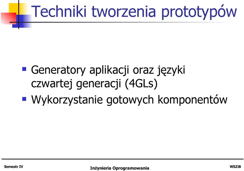 języki czwartej generacji