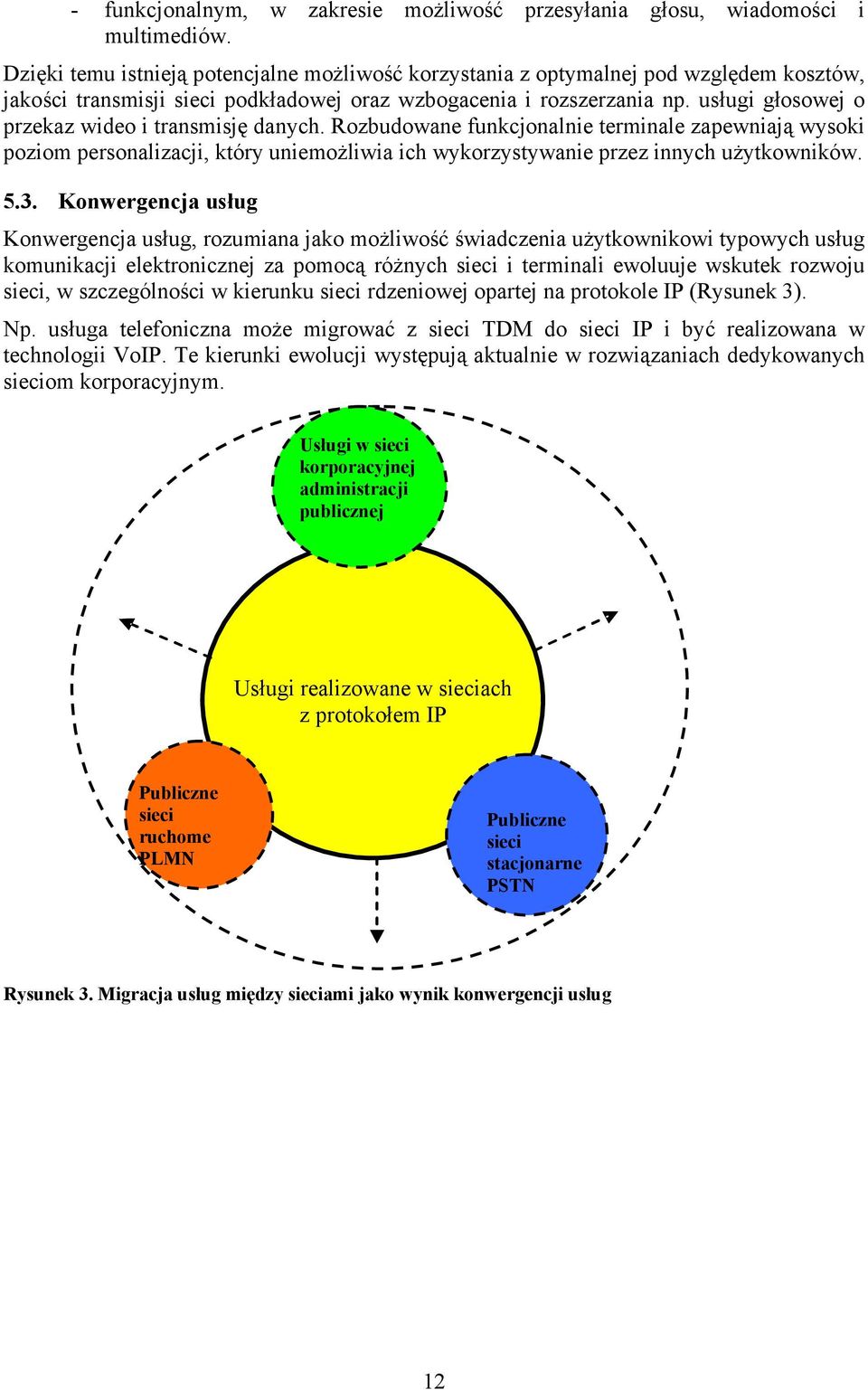 usługi głosowej o przekaz wideo i transmisję danych. Rozbudowane funkcjonalnie terminale zapewniają wysoki poziom personalizacji, który uniemożliwia ich wykorzystywanie przez innych użytkowników. 5.3.