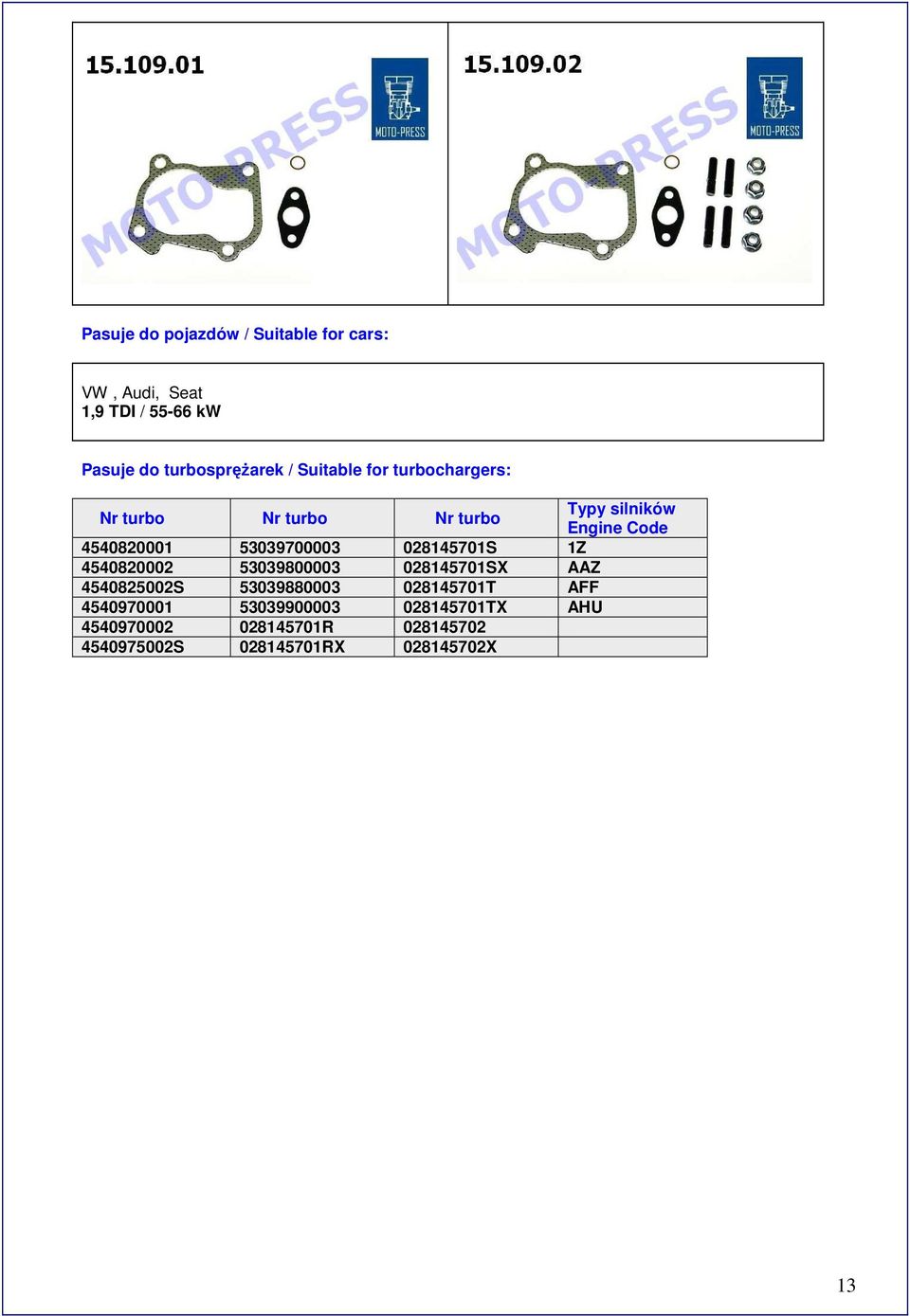 53039700003 028145701S 1Z 4540820002 53039800003 028145701SX AAZ 4540825002S