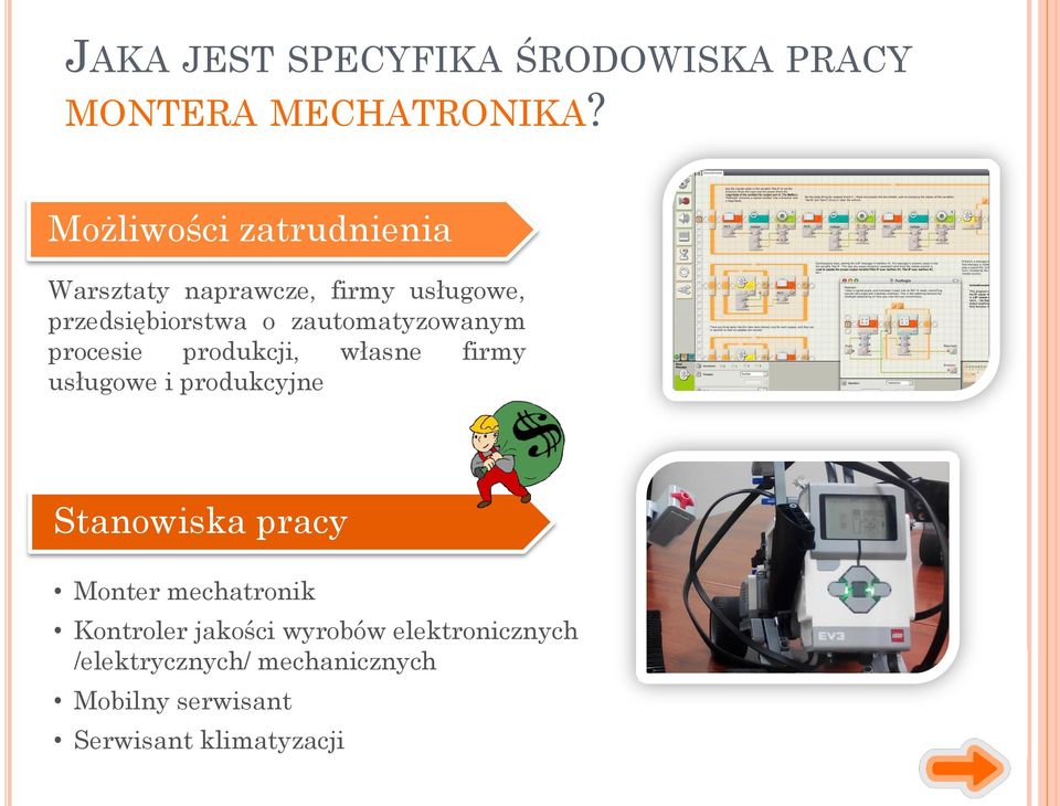 zautomatyzowanym procesie produkcji, własne firmy usługowe i produkcyjne Stanowiska pracy