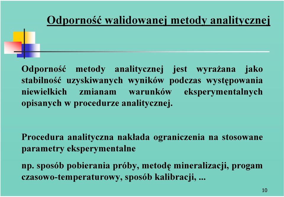 procedurze analitycznej.