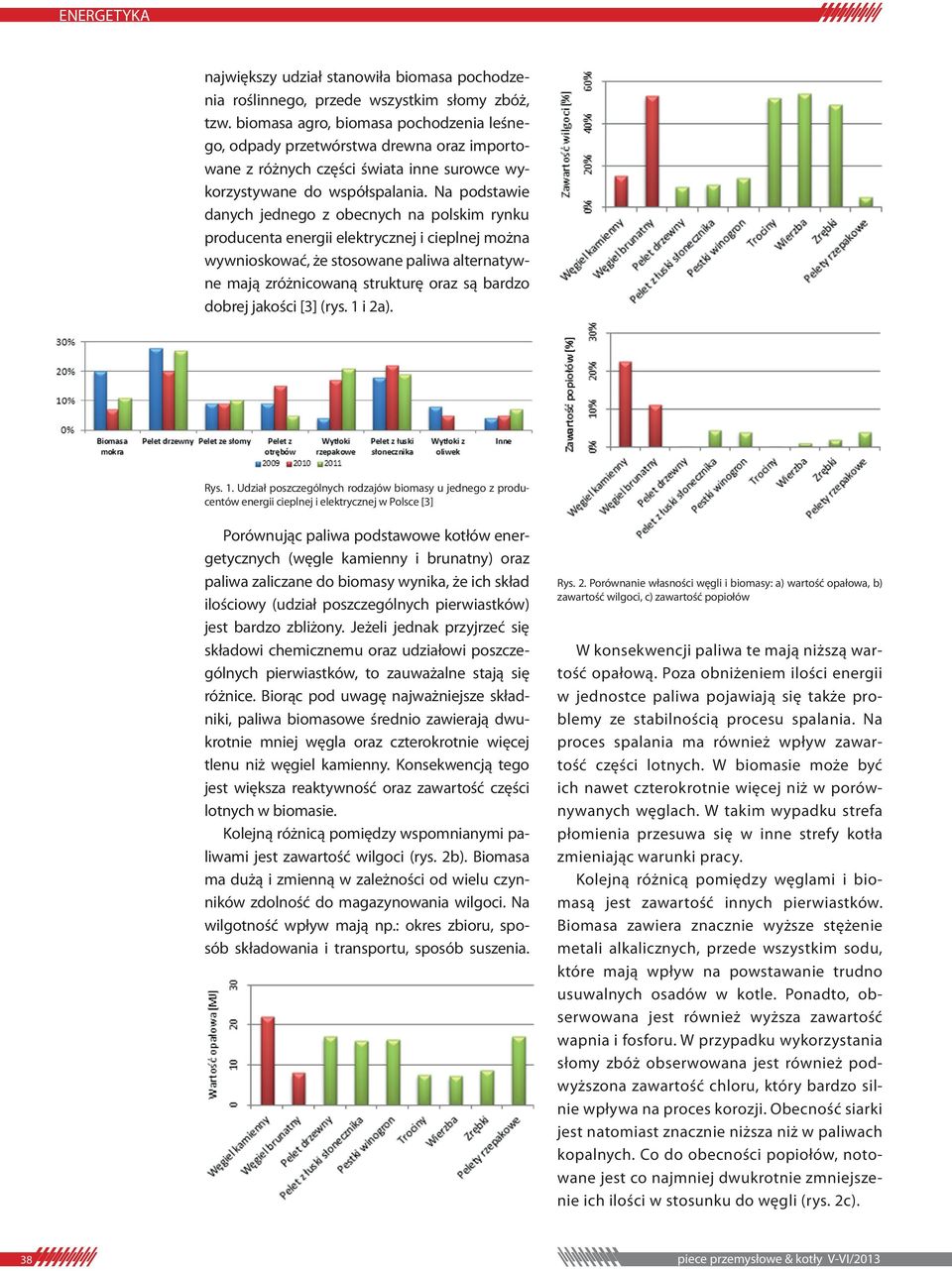 Na podstawie danych jednego z obecnych na polskim rynku producenta energii elektrycznej i cieplnej można wywnioskować, że stosowane paliwa alternatywne mają zróżnicowaną strukturę oraz są bardzo