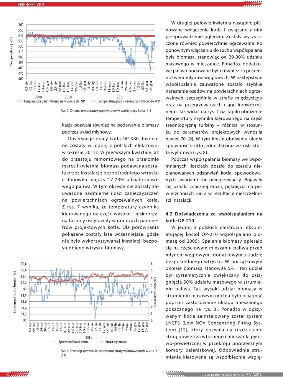 W pierwszym kwartale, aż do przestoju remontowego na przełomie marca i kwietnia, biomasa podawana została przez instalację bezpośredniego wtrysku i stanowiła między 17-23% udziału masowego paliwa.