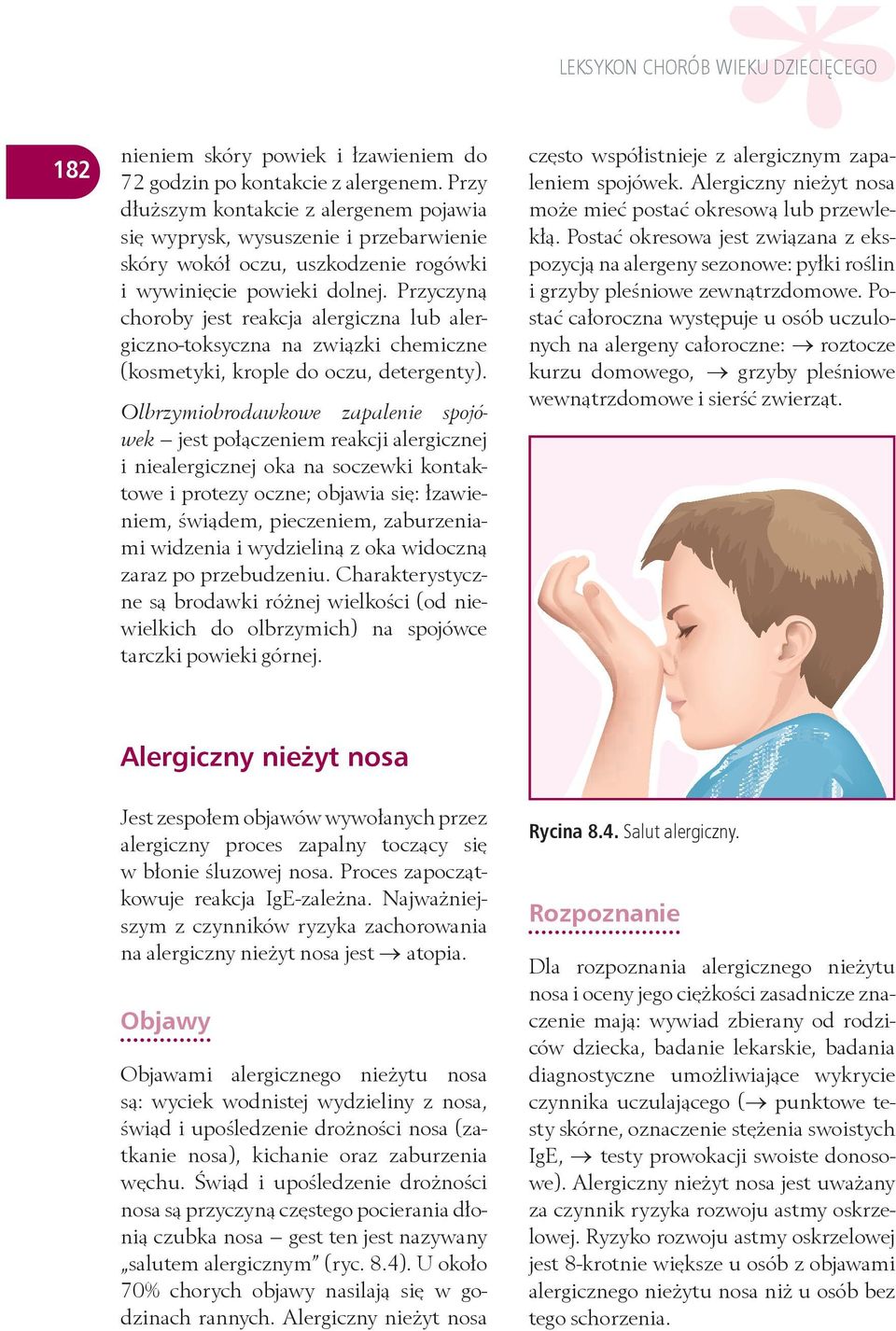 Przyczyną choroby jest reakcja alergiczna lub alergiczno-toksyczna na związki chemiczne (kosmetyki, krople do oczu, detergenty).