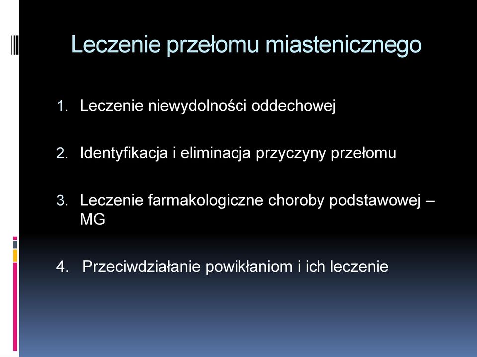 Identyfikacja i eliminacja przyczyny przełomu 3.