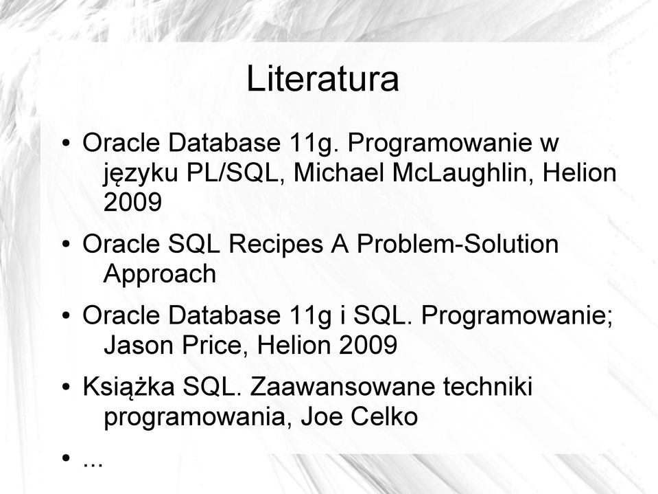 Oracle SQL Recipes A Problem-Solution Approach Oracle Database 11g