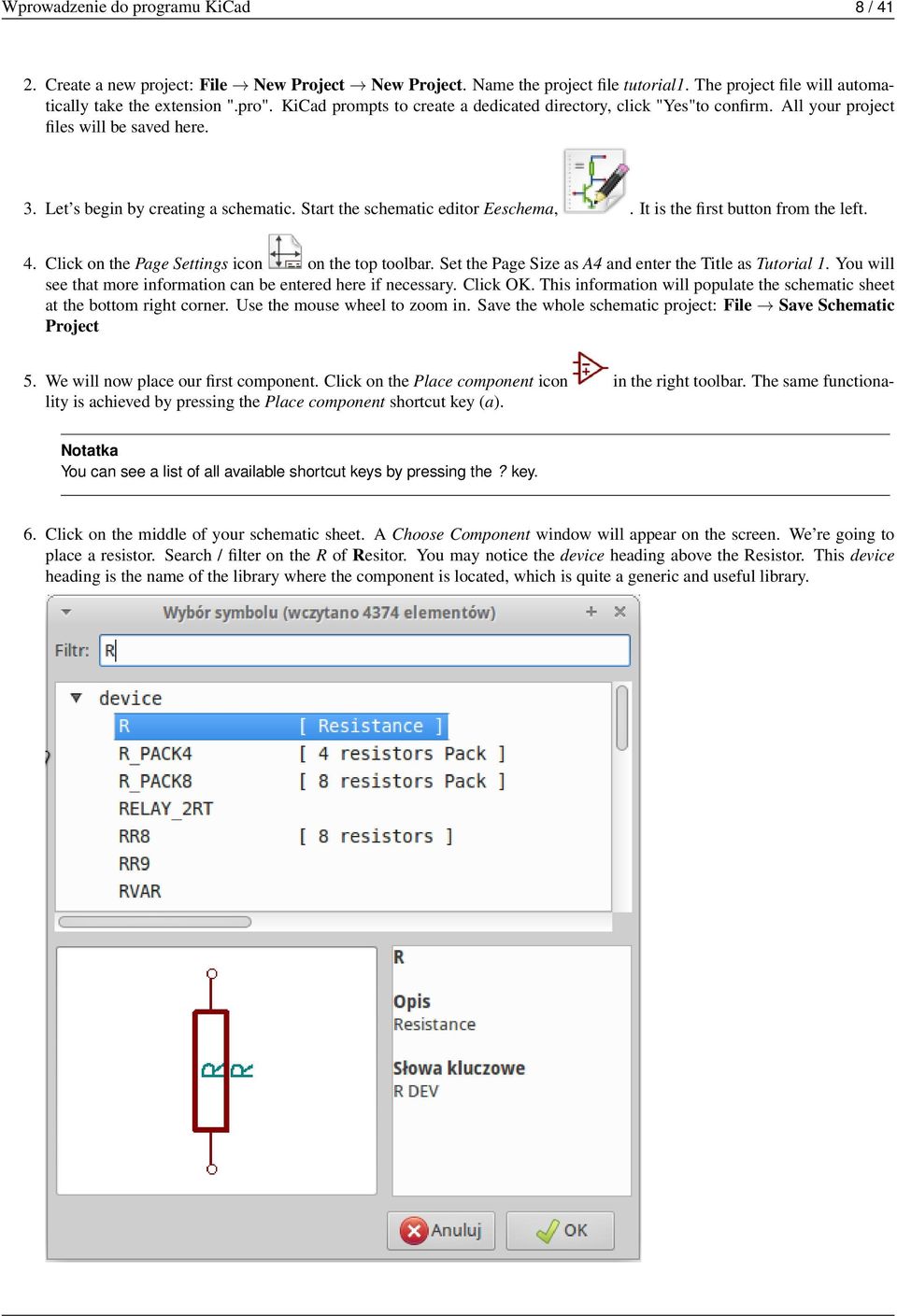 It is the first button from the left. 4. Click on the Page Settings icon on the top toolbar. Set the Page Size as A4 and enter the Title as Tutorial 1.