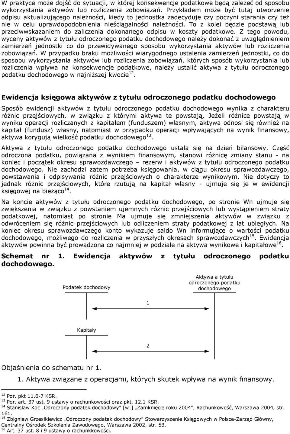 To z kolei będzie podstawą lub przeciwwskazaniem do zaliczenia dokonanego odpisu w koszty podatkowe.