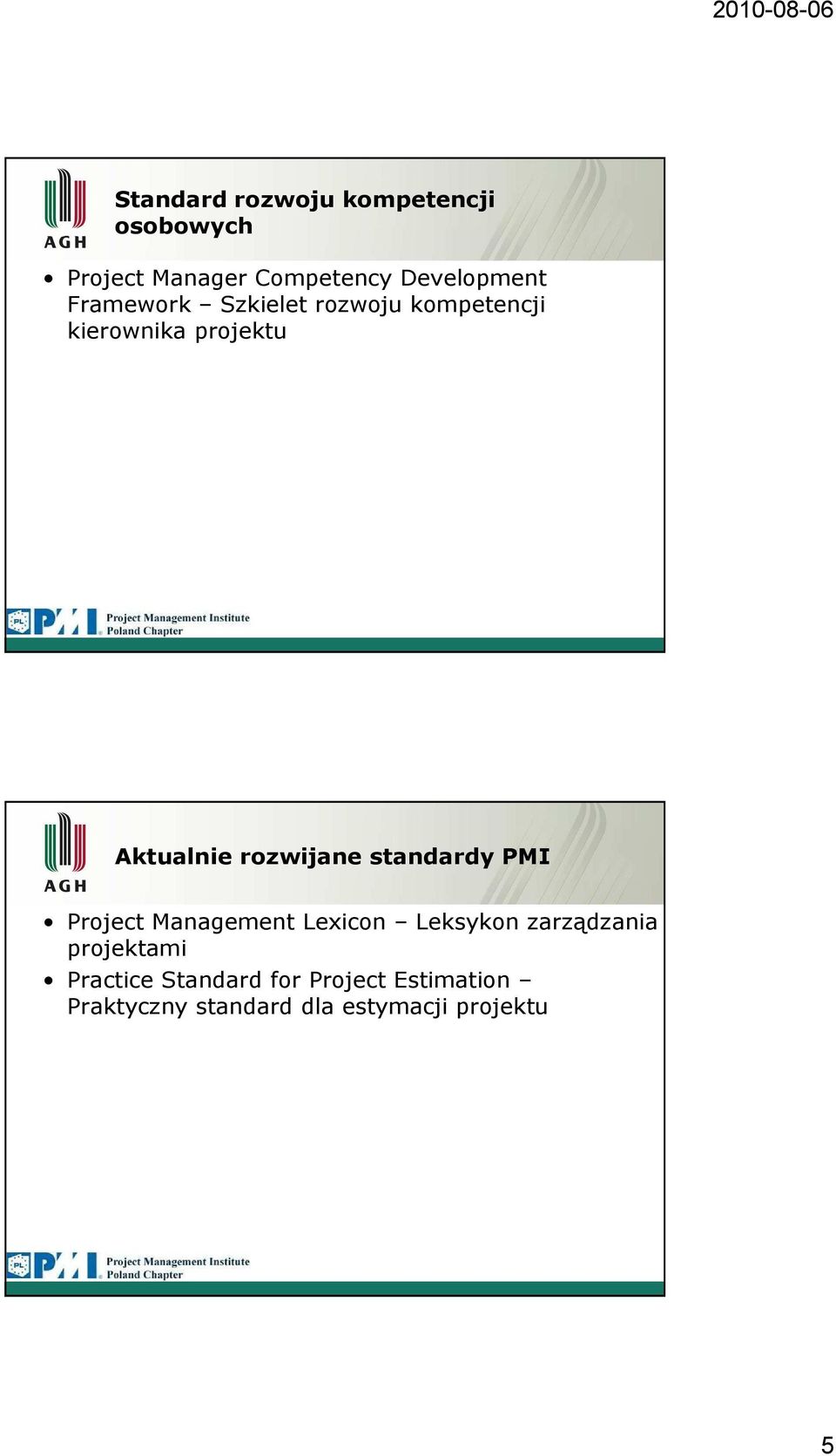 standardy PMI Project Management Lexicon Leksykon zarządzania projektami
