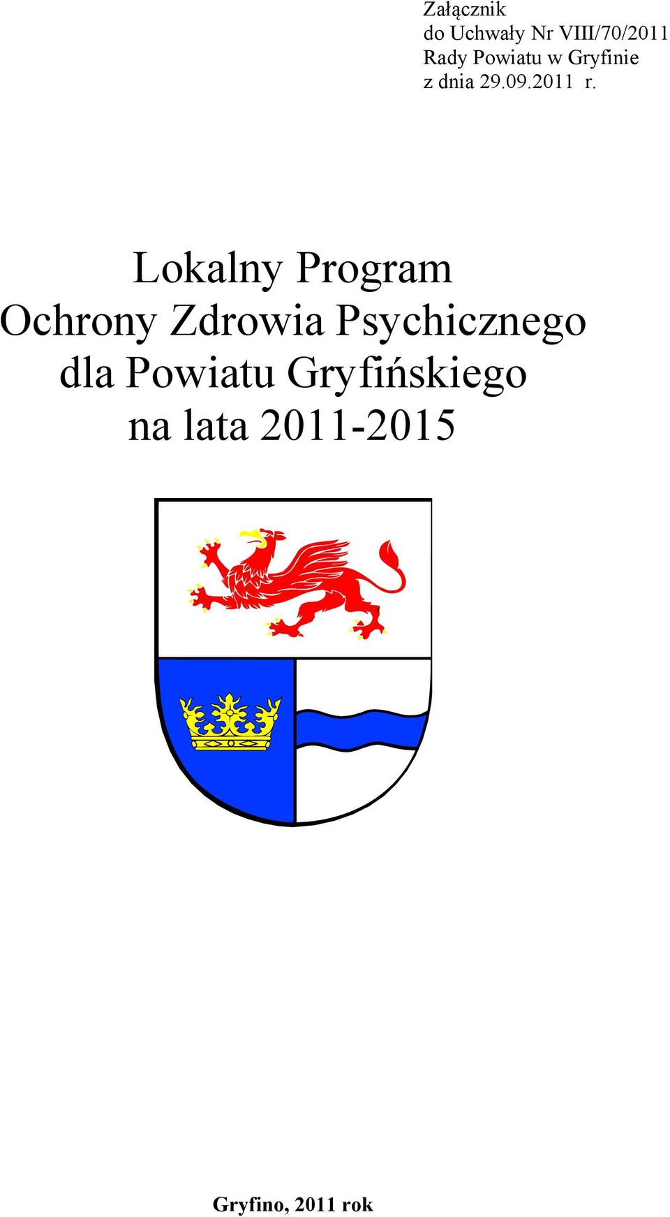 Lokalny Program Ochrony Zdrowia Psychicznego