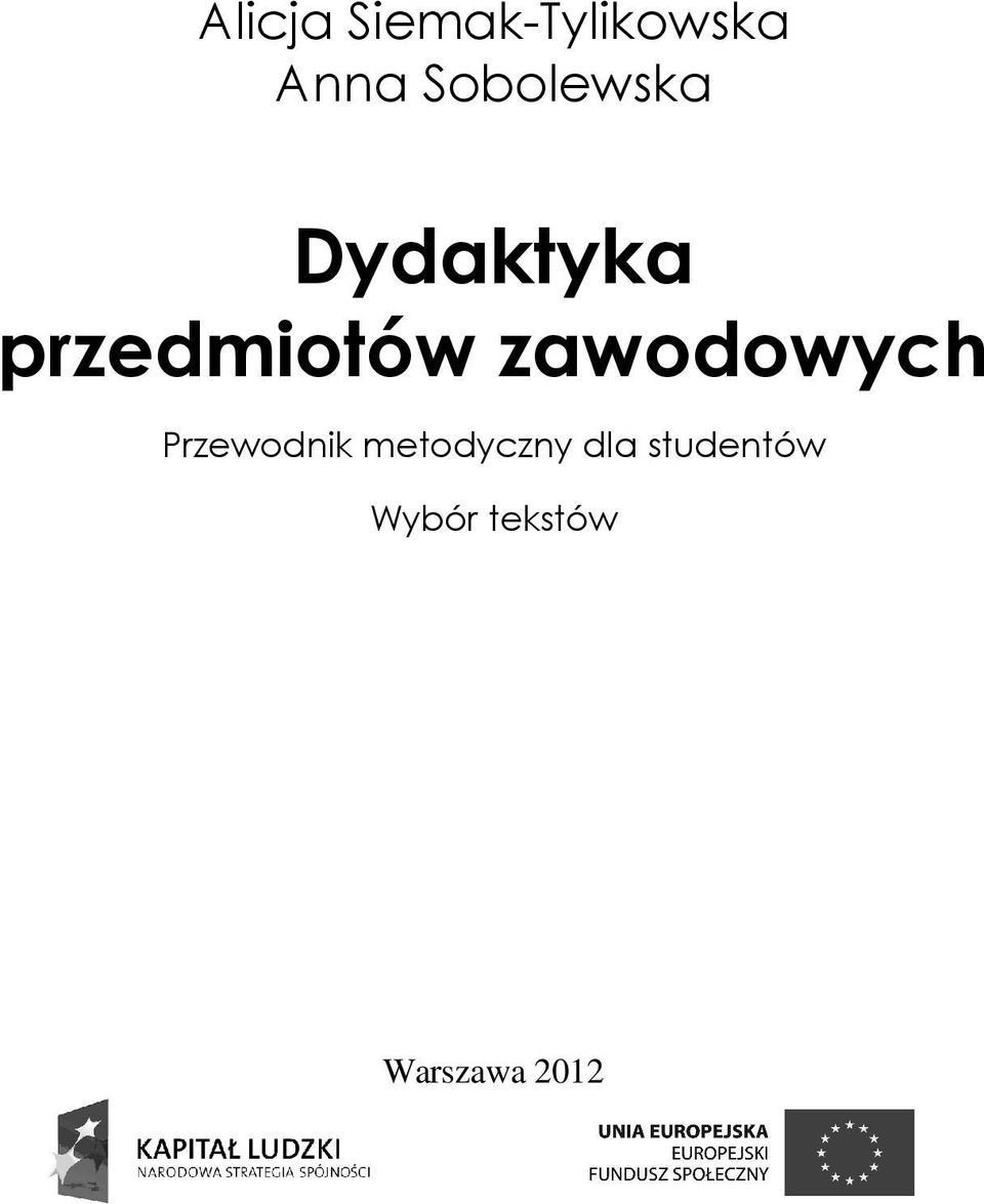 zawodowych Przewodnik metodyczny