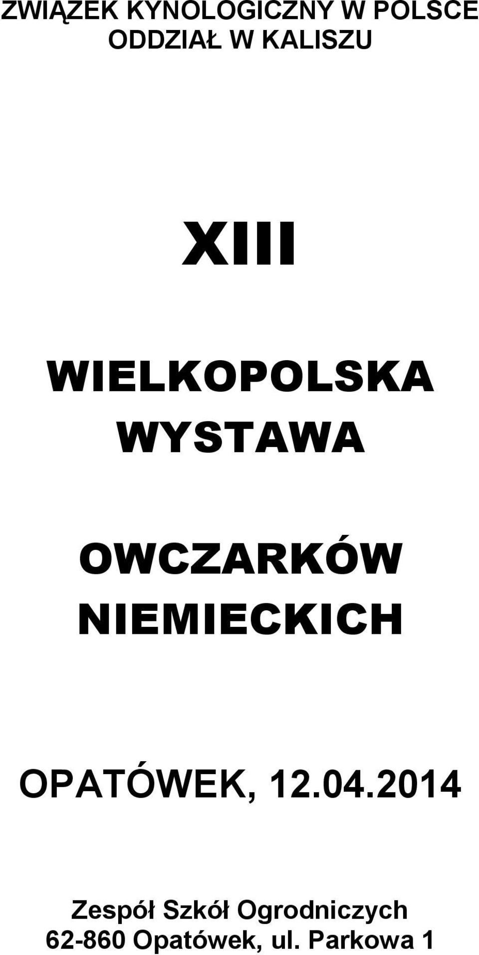 NIEMIECKICH OPATÓWEK, 12.04.