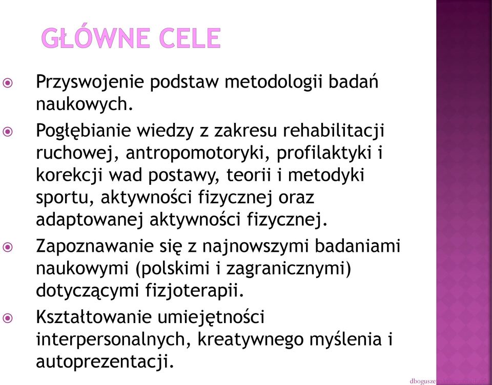 teorii i metodyki sportu, aktywności fizycznej oraz adaptowanej aktywności fizycznej.