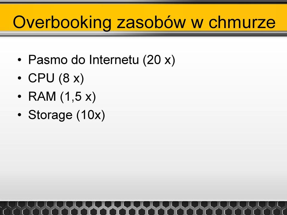 Internetu (20 x) CPU