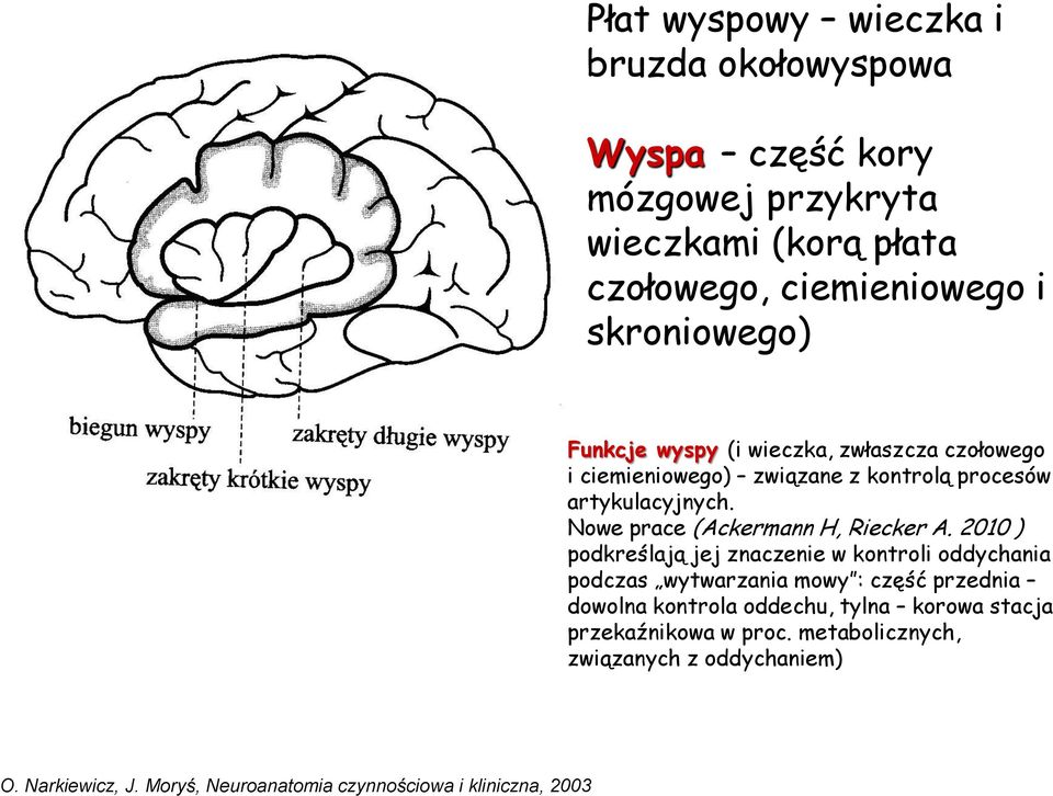 Nowe prace (Ackermann H, Riecker A.