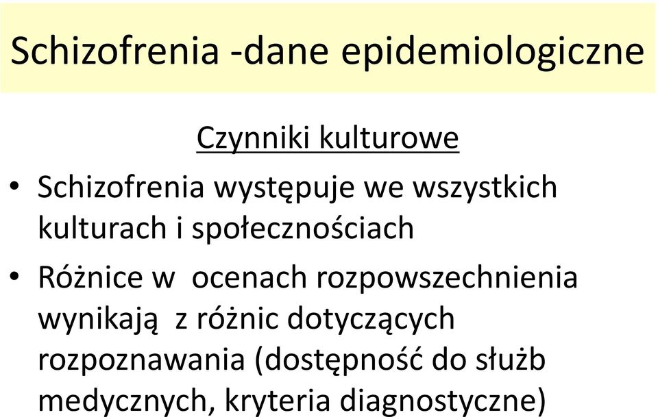 społecznościach Różnice w ocenach rozpowszechnienia wynikają z