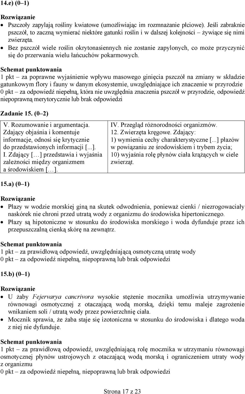 Bez pszczół wiele roślin okrytonasiennych nie zostanie zapylonych, co może przyczynić się do przerwania wielu łańcuchów pokarmowych.