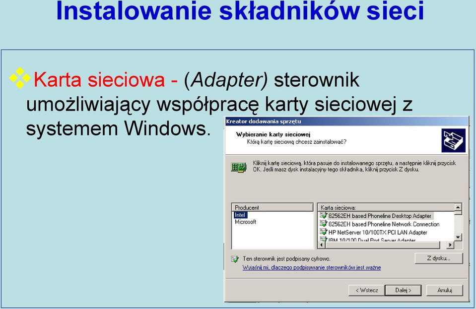 sterownik umożliwiający