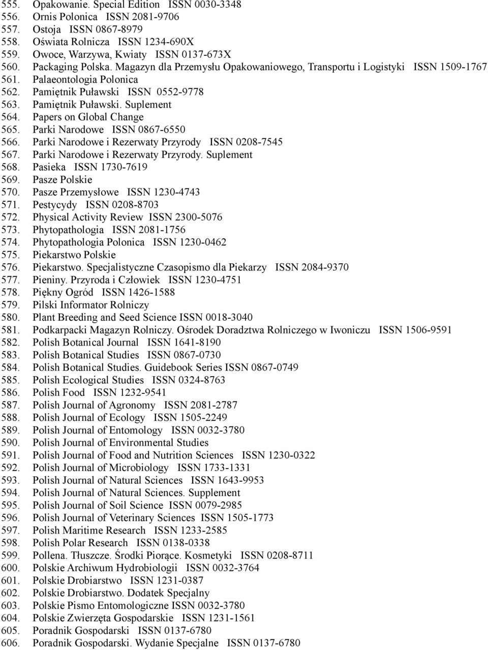 Polish Journal Of Natural Sciences Polish Journal Of Natural Sciences