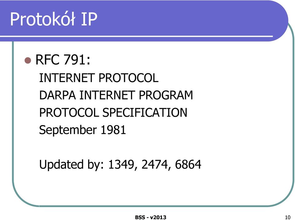 PROTOCOL SPECIFICATION September