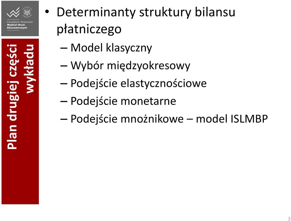 Wybór międzyokresowy Podejście elastycznościowe