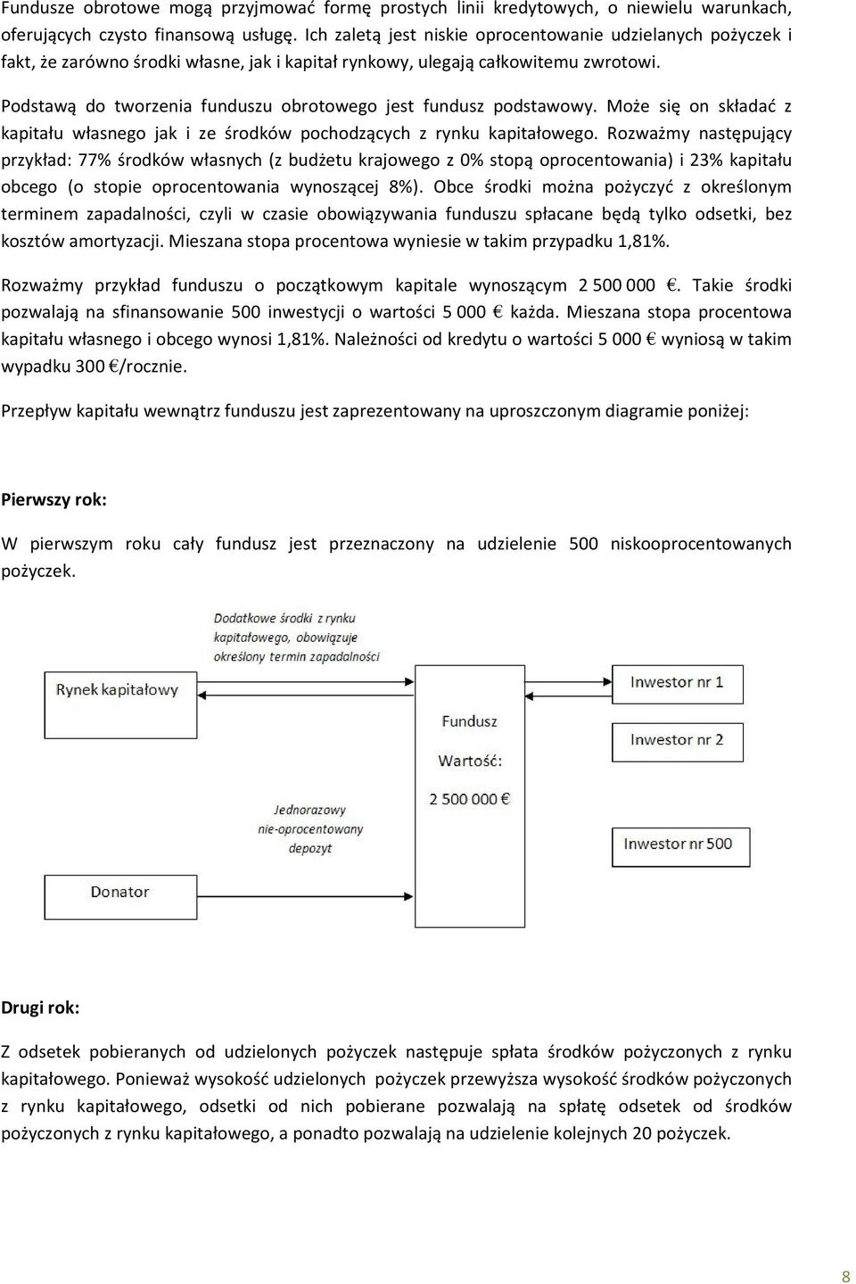 Podstawą do tworzenia funduszu obrotowego jest fundusz podstawowy. Może się on składać z kapitału własnego jak i ze środków pochodzących z rynku kapitałowego.