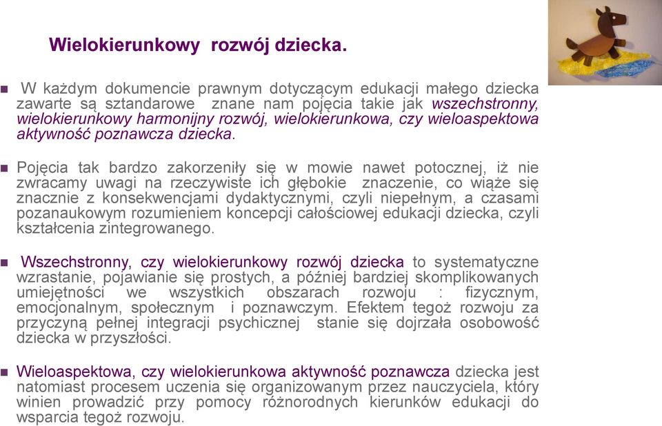 aktywność poznawcza dziecka.