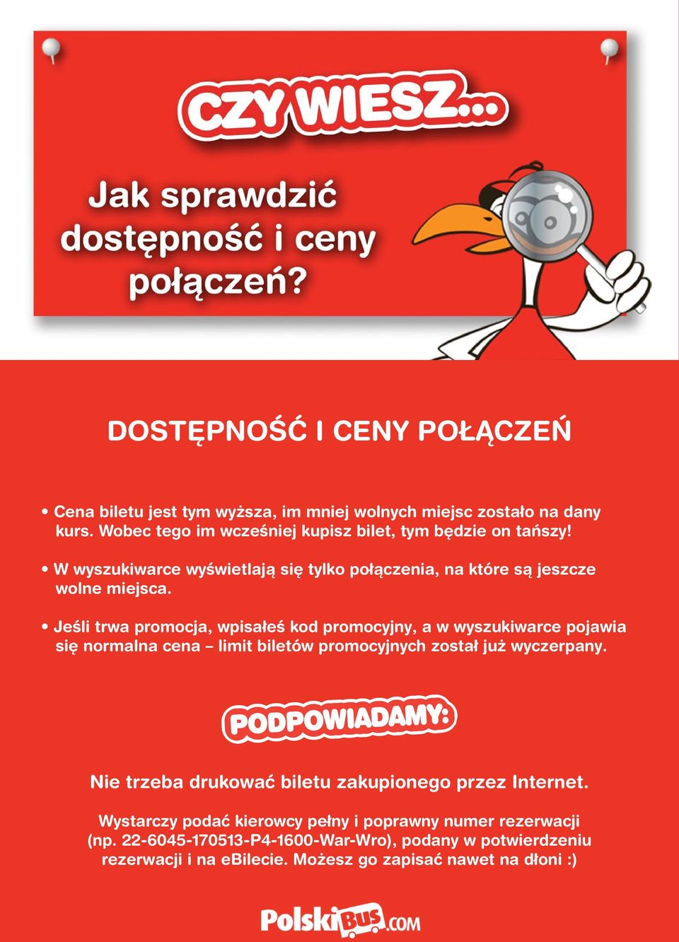 Jeśli trwa promocja, wpisałeś kod promocyjny, a w wyszukiwarce pojawia się normalna cena limit biletów promocyjnych został już wyczerpany.