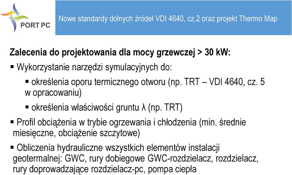 TRT) Profil obciążenia w trybie ogrzewania i chłodzenia (min.