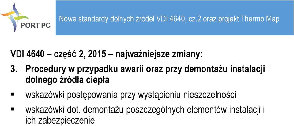 dolnego źródła ciepła wskazówki postępowania przy wystąpieniu