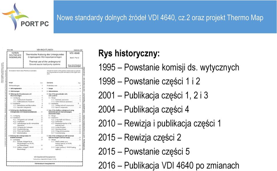 2 i 3 2004 Publikacja części 4 2010 Rewizja i publikacja części