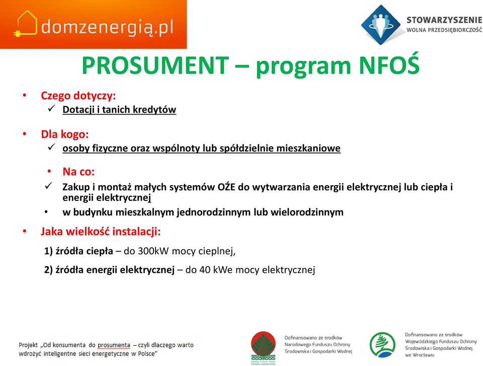 elektrycznej lub ciepła i energii elektrycznej w budynku mieszkalnym jednorodzinnym lub wielorodzinnym