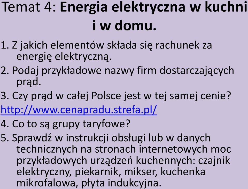 cenapradu.strefa.pl/ 4. Co to są grupy taryfowe? 5.
